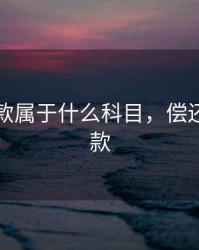 到期货款属于什么科目，偿还到期货款