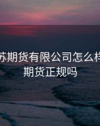 香港弘苏期货有限公司怎么样，弘苏期货正规吗