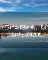 期货 平仓与止盈的区别，期货平仓和止盈止损的区别