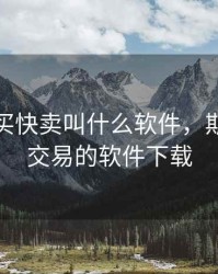 期货快买快卖叫什么软件，期货快速交易的软件下载