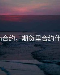 期货sm合约，期货里合约什么意思