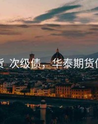 华泰期货  次级债，华泰期货值多少钱