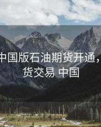 年底前中国版石油期货开通，石油期货交易 中国