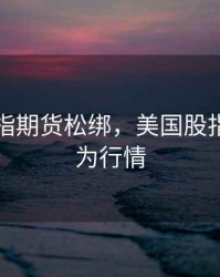 美国股指期货松绑，美国股指期货因为行情