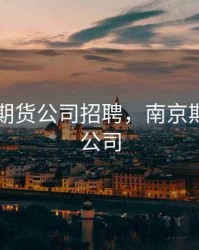 南京的期货公司招聘，南京期货交易公司