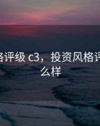 投资风格评级 c3，投资风格评级 c3怎么样