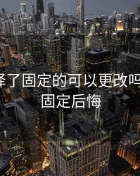 LPR选择了固定的可以更改吗，lpr选固定后悔