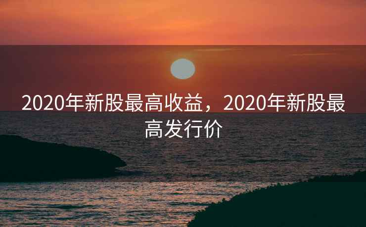 2020年新股最高收益，2020年新股最高发行价