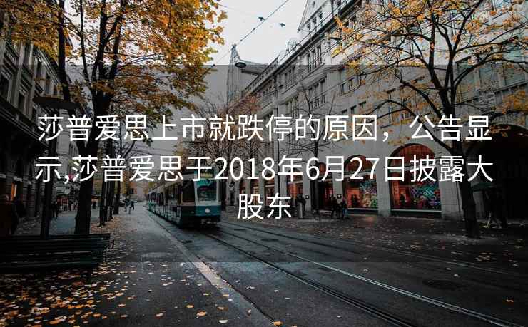 莎普爱思上市就跌停的原因，公告显示,莎普爱思于2018年6月27日披露大股东