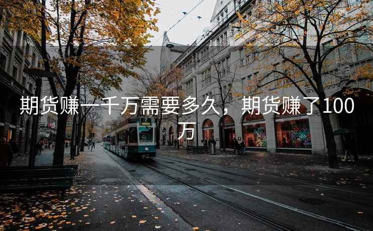 期货赚一千万需要多久，期货赚了100万