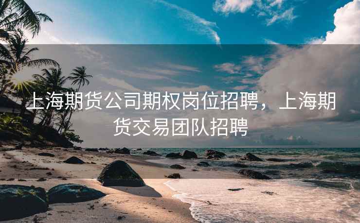 上海期货公司期权岗位招聘，上海期货交易团队招聘