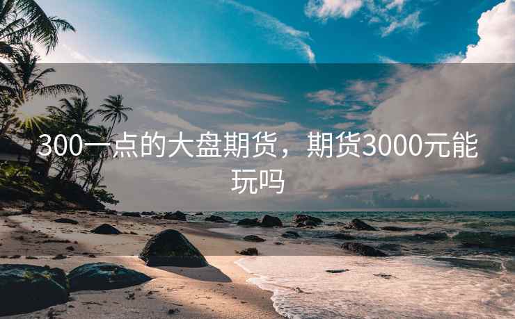 300一点的大盘期货，期货3000元能玩吗