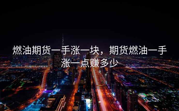燃油期货一手涨一块，期货燃油一手涨一点赚多少