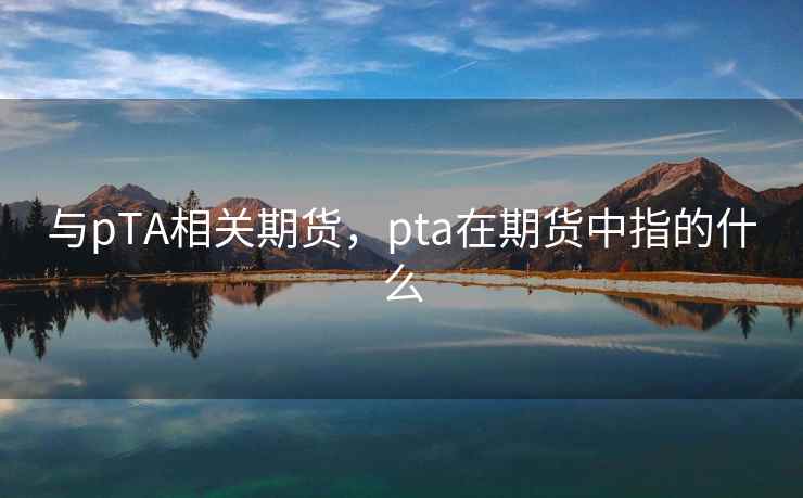 与pTA相关期货，pta在期货中指的什么