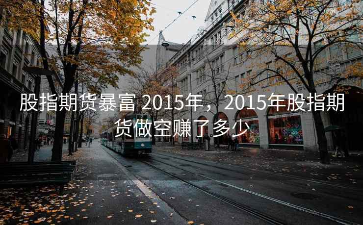 股指期货暴富 2015年，2015年股指期货做空赚了多少